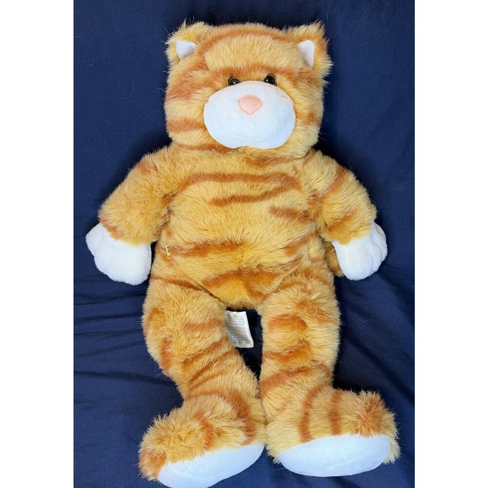 Build A Bear Orange Tabby Cat Kitten Plush Stuffed Animal BABW 17” Kitty (C)
